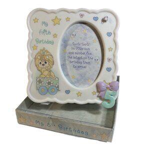 Precious Moments Birthday Train My Fifth Birthday Picture Frame Box 2000